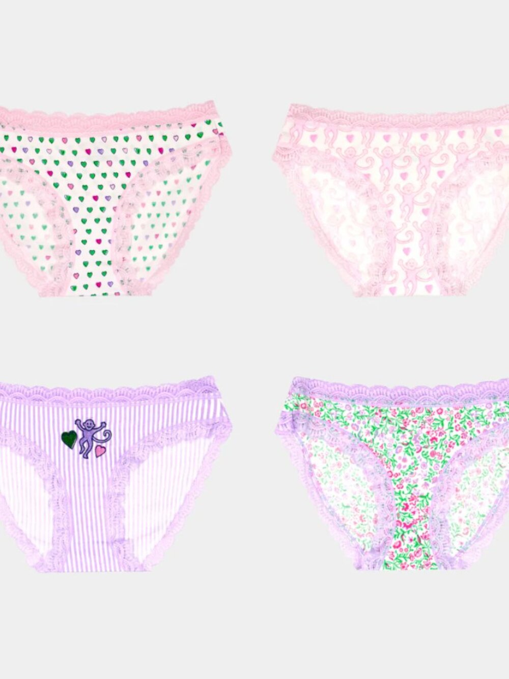 Roller Rabbit - Mixed Icon Bikini 4 Pack (*NWT) XXS